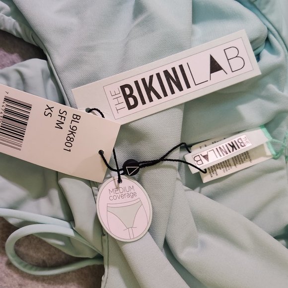 THE BIKINI LAB Lace Up High Piece Swimsuit - Size XS - NEW w/ TAGS - Picture 7 of 7